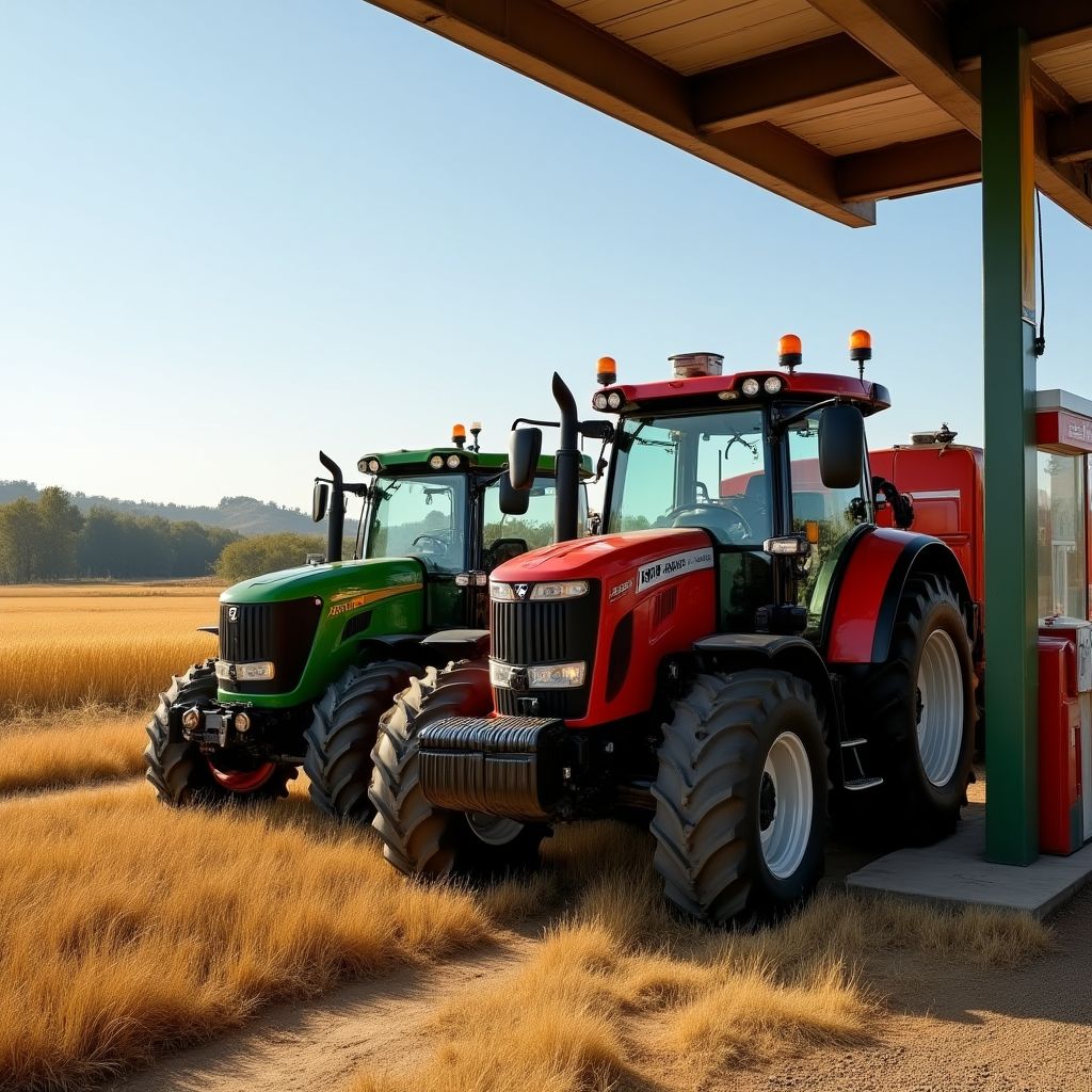 Empresa agrícola utilizando combustibles YPF