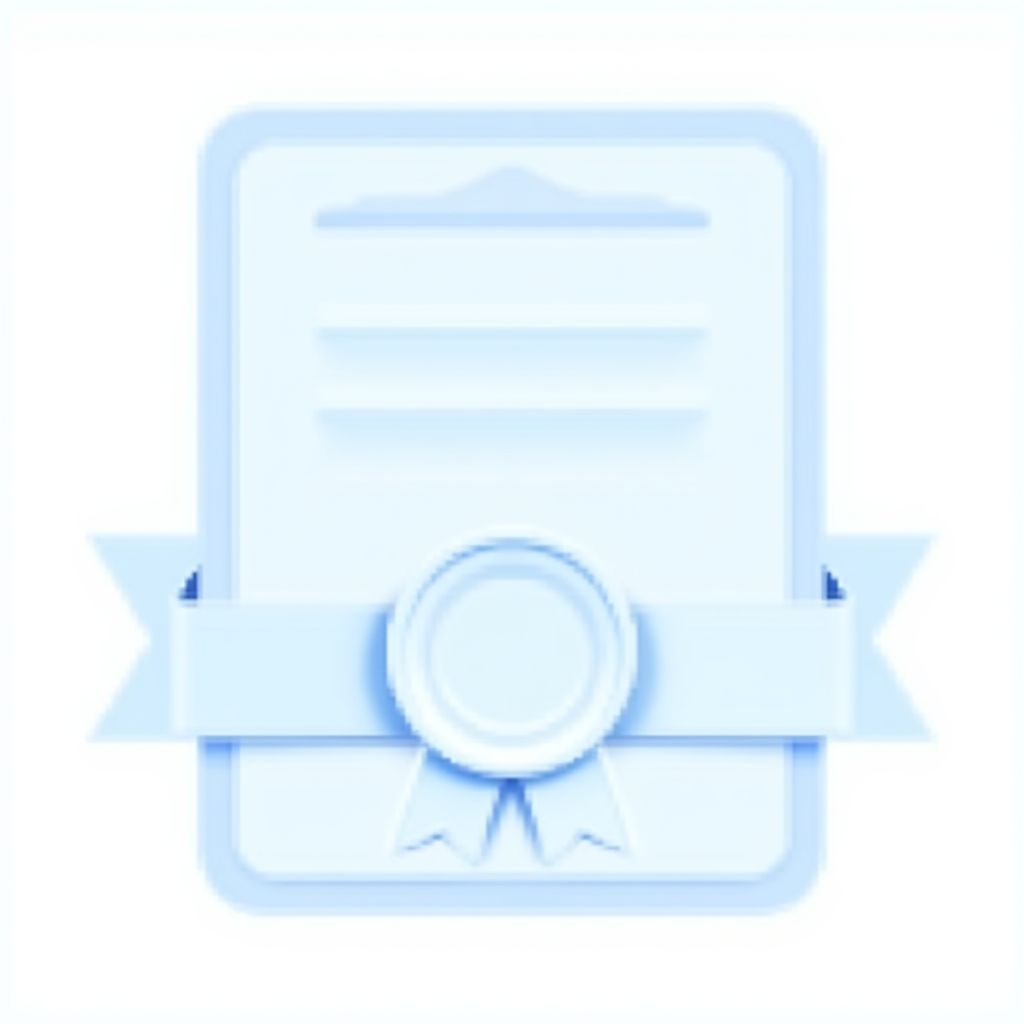Ícono de certificación de calidad