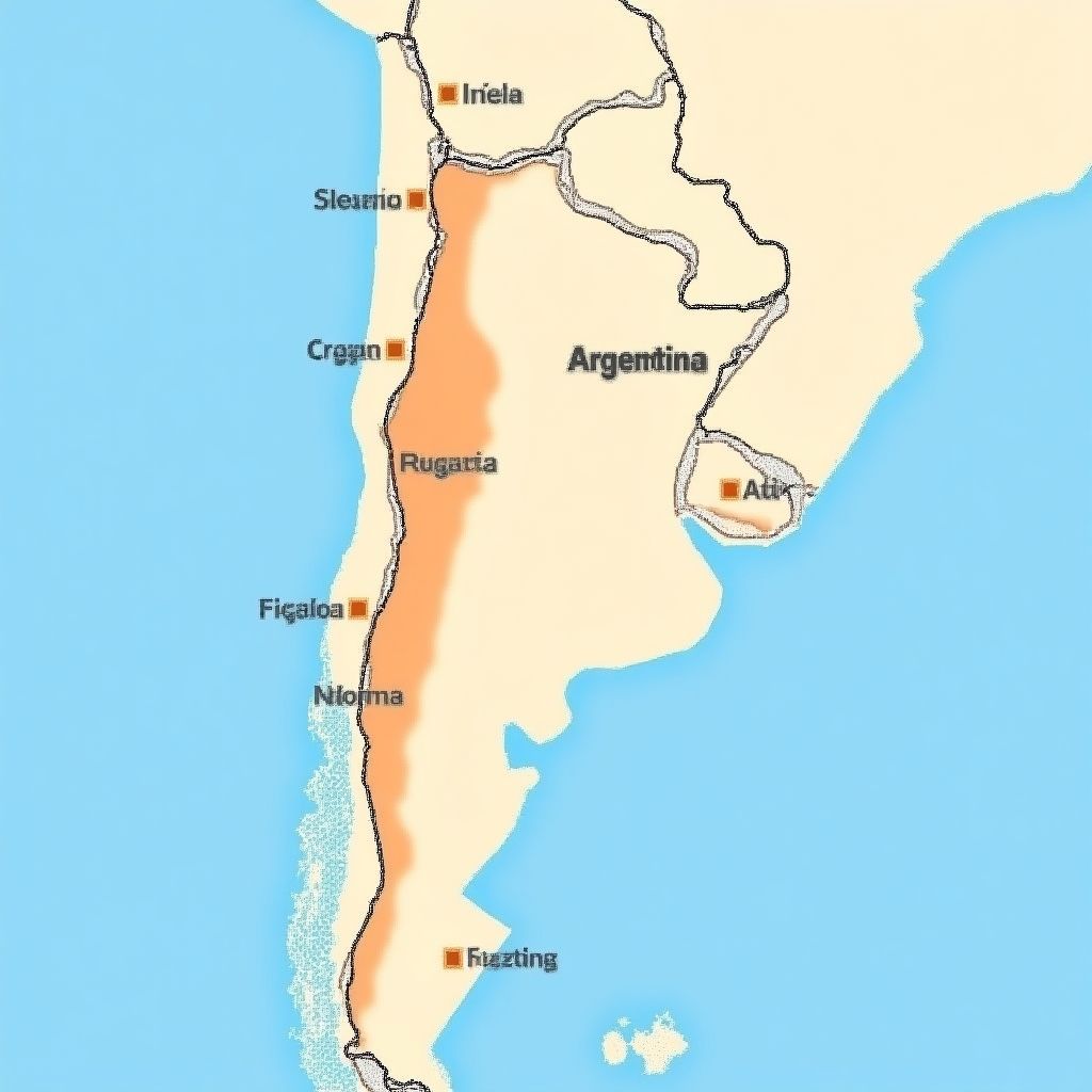 Mapa de estaciones YPF en Argentina